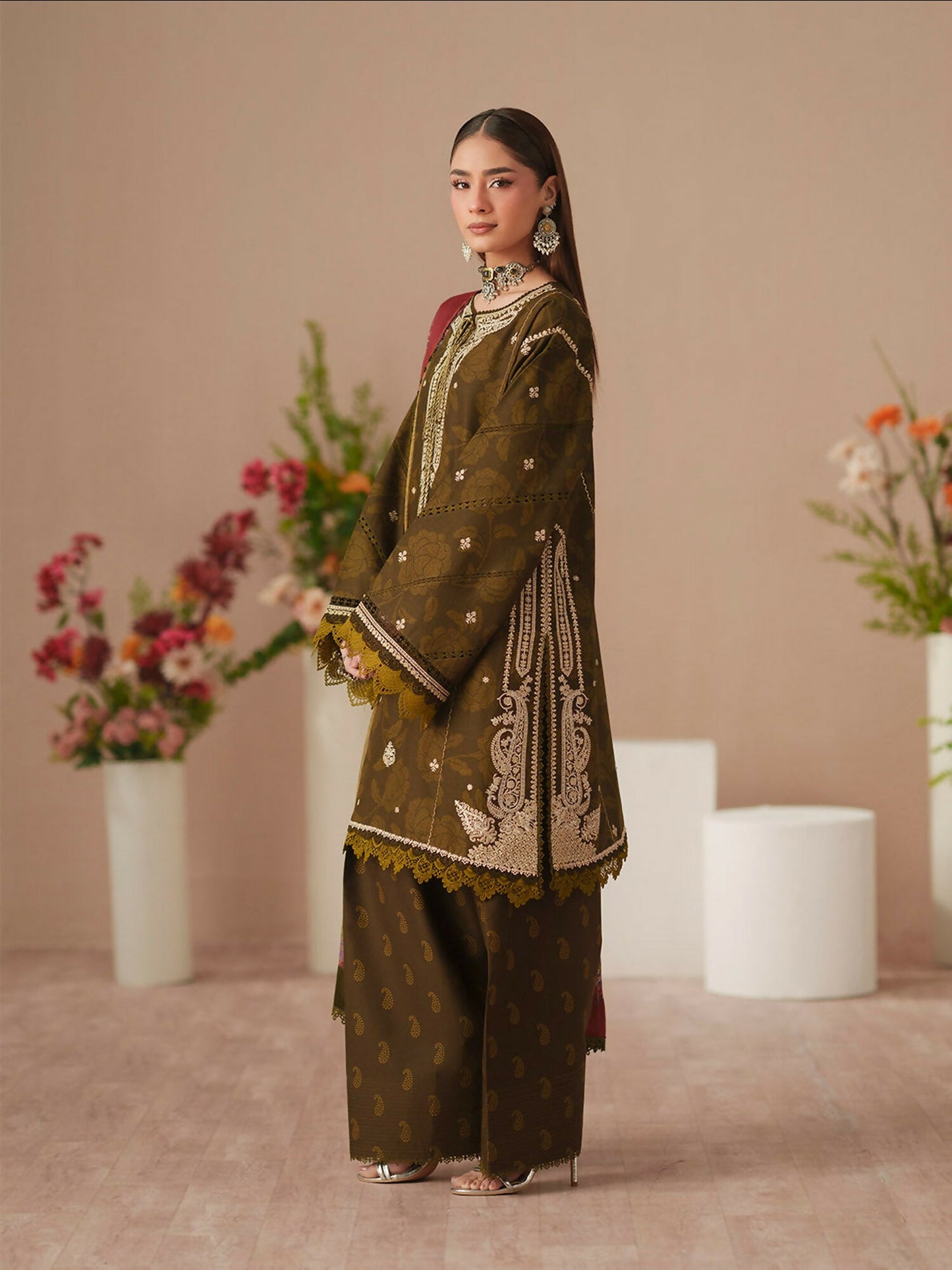 Binilyas Jojo Summer'26 Lawn Embroidered Unstitched 3-Piece Suit-84A
