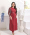 Ruby's Couture Haute & Chic Georgette Embroidered Kaftan Set-Valentina