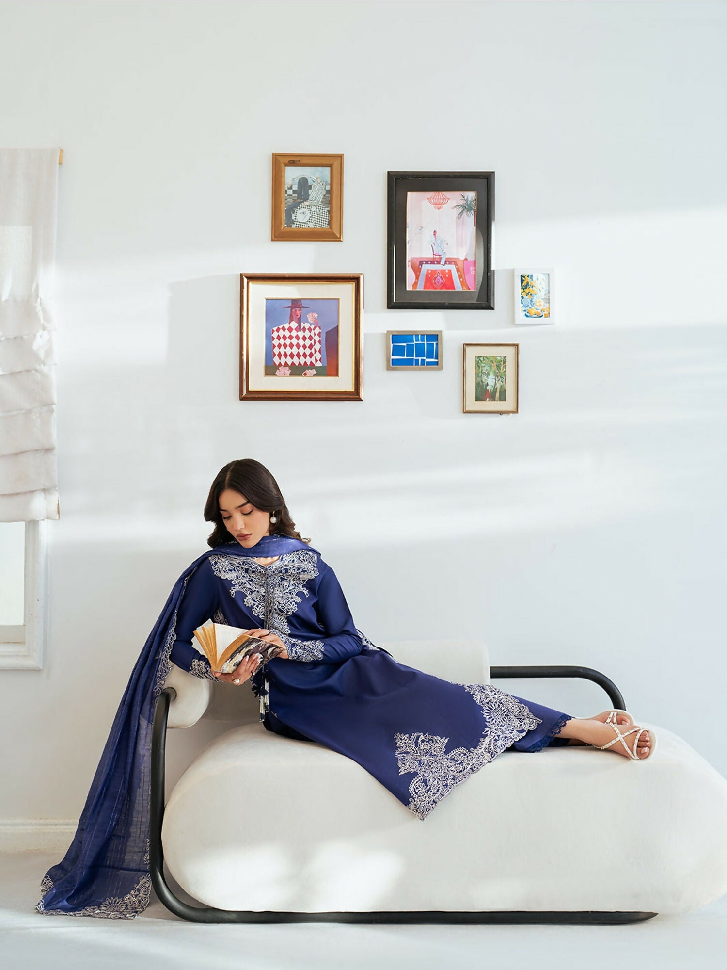 Mahnur Sera Pret'26 Lawn Embroidered Stitched 3-Piece Suit-SP-01