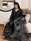 Shiza Hassan Nadia Luxury Pret Korean Raw Silk Embellished Stitched 2-Piece Suit-Midnight Sky