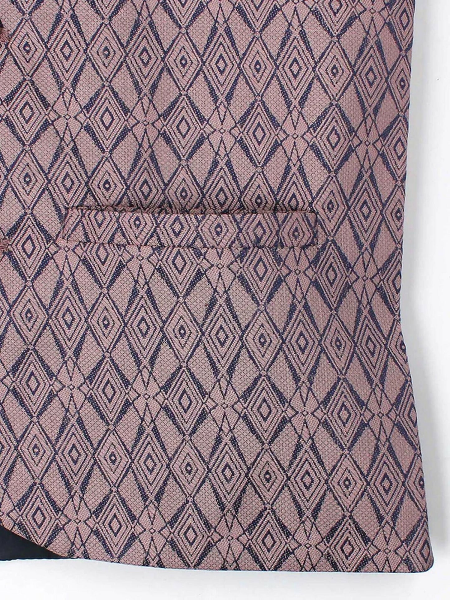 Velvour Boys Jacquard Printed Waistcoat-VW05-A
