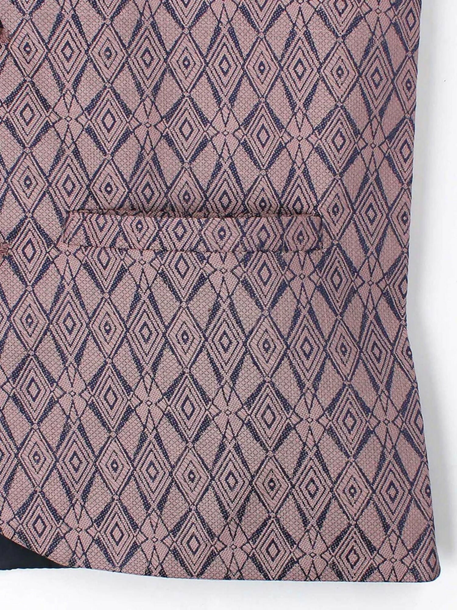Velvour Boys Jacquard Printed Waistcoat-VW05-A