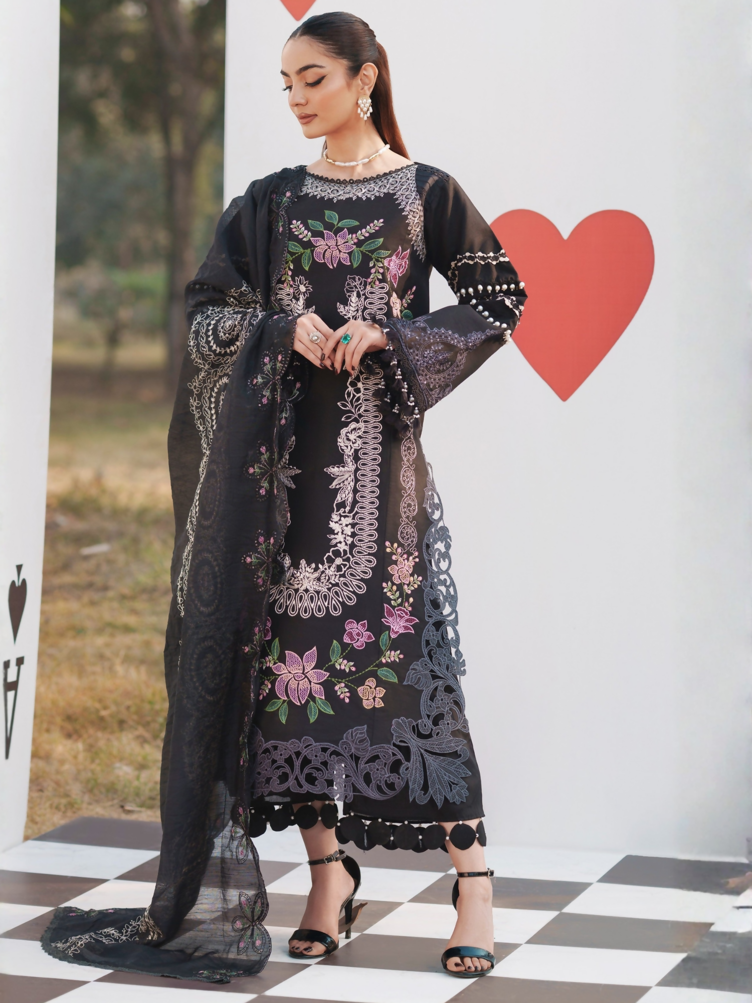 Parishay Summer Queen Lawn Embroidered Unstitched 3-Piece Suit-SQ-05