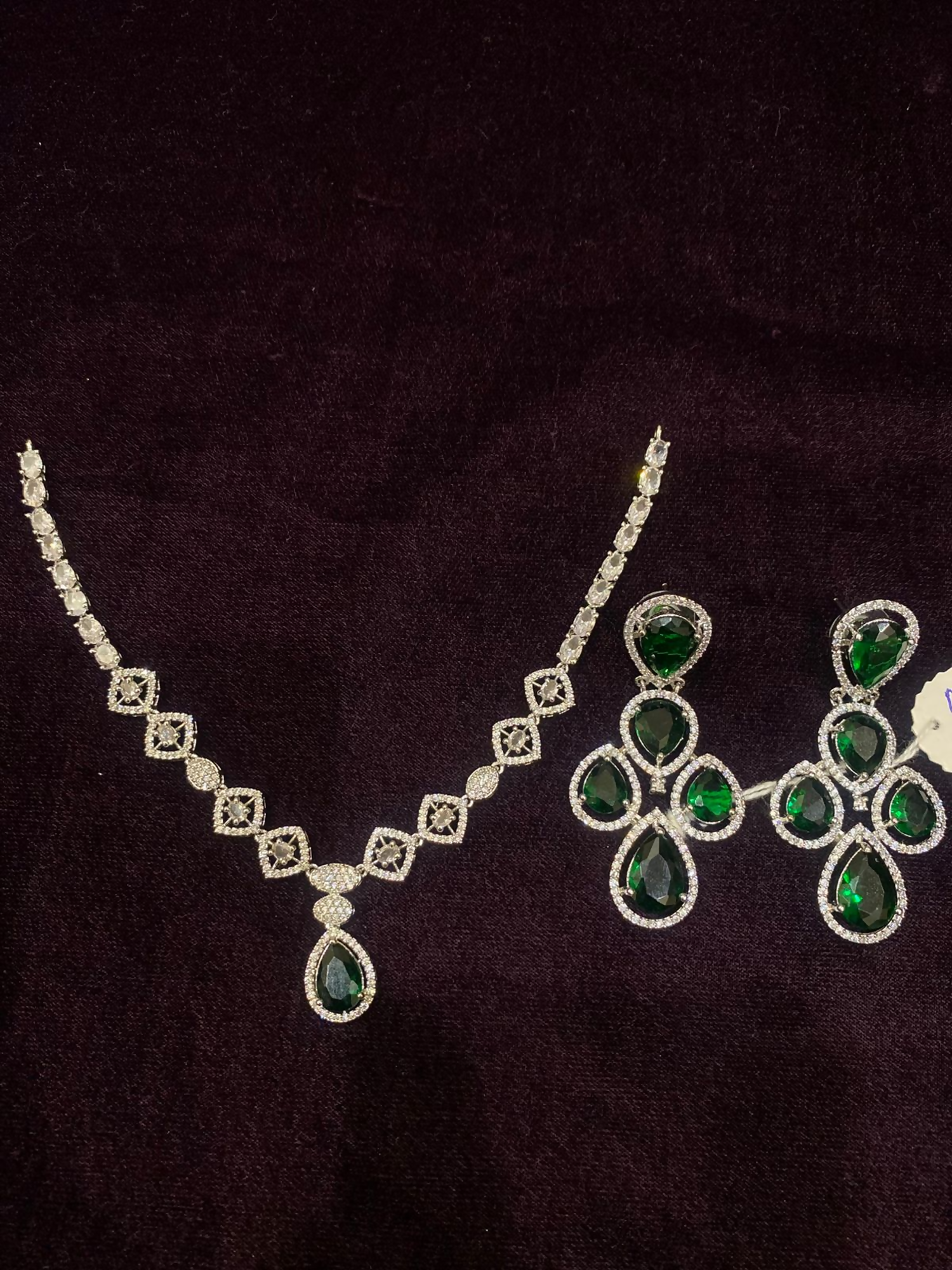 Fashion Hub by Noor Bilal - American Diamond Necklace Set
