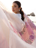 Mahnur Sirene Luxury Lawn Embroidered Unstitched 3-Piece Suit-Magnolia