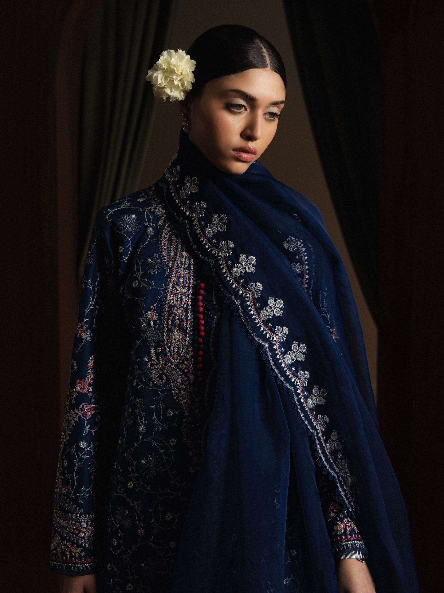 Zara ShahJahan Satori'26 Lawn Embroidered Unstitched 3-Piece Suit-Suiyo-D9