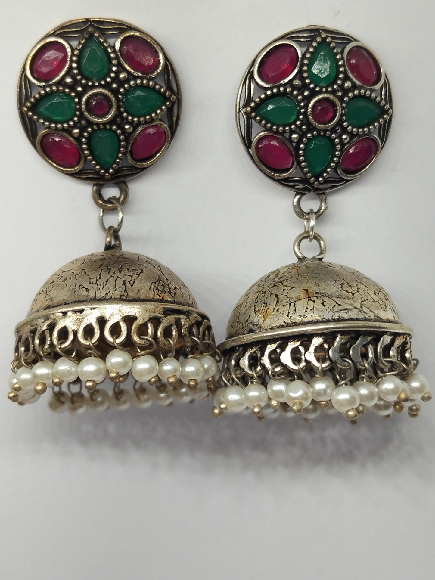 H&A Jewellery Oxidized Brass Handmade Jhumka