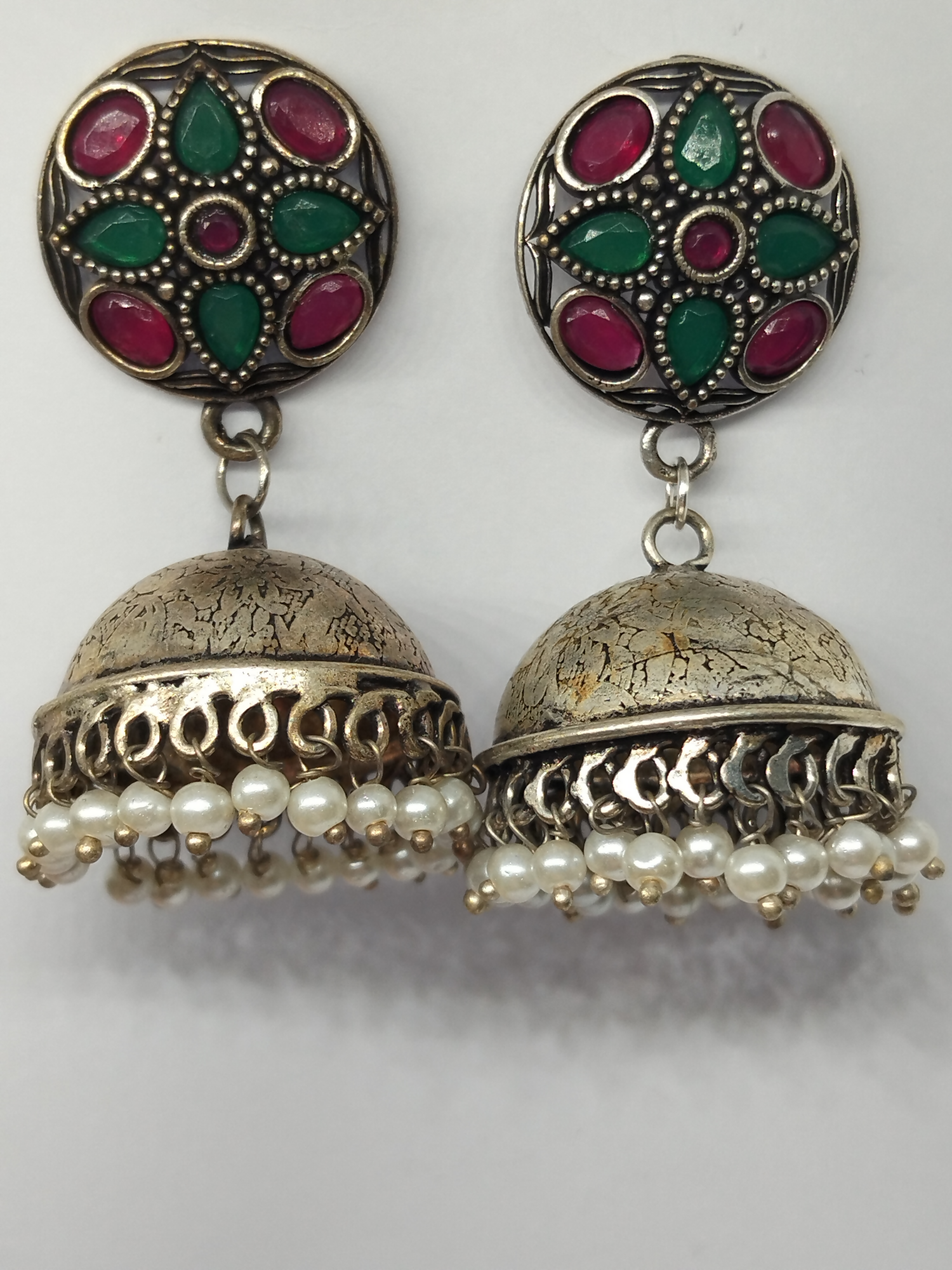 H&A Jewellery Oxidized Brass Handmade Jhumka
