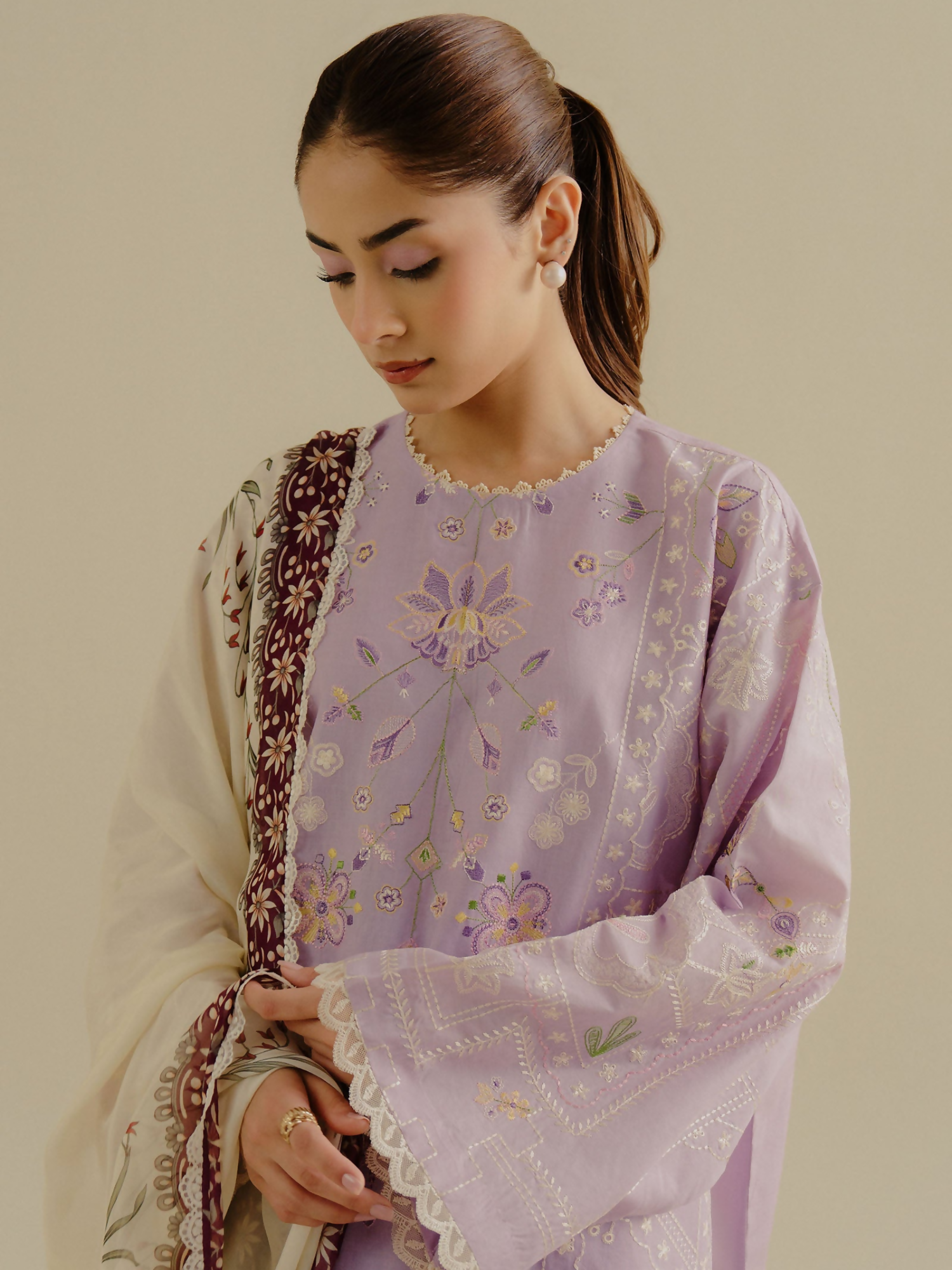 Zara Shahjahan CoCo Lawn Embroidered Unstitched 3-Piece Suit-Nyssa-10B
