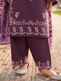 Panache Apparel Khaddar Embroidered Stitched Suit-Arwa-purple