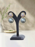 Glitter Jewellery Pearl Drop Earrings