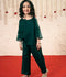 Velvour Girls Cotton Embroidered Co-Ord Set-VG174-A