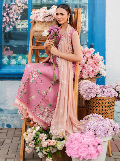 Parishay Ivy Bloom Viscose Embroidered Stitched 3-Piece Suit-IW-05