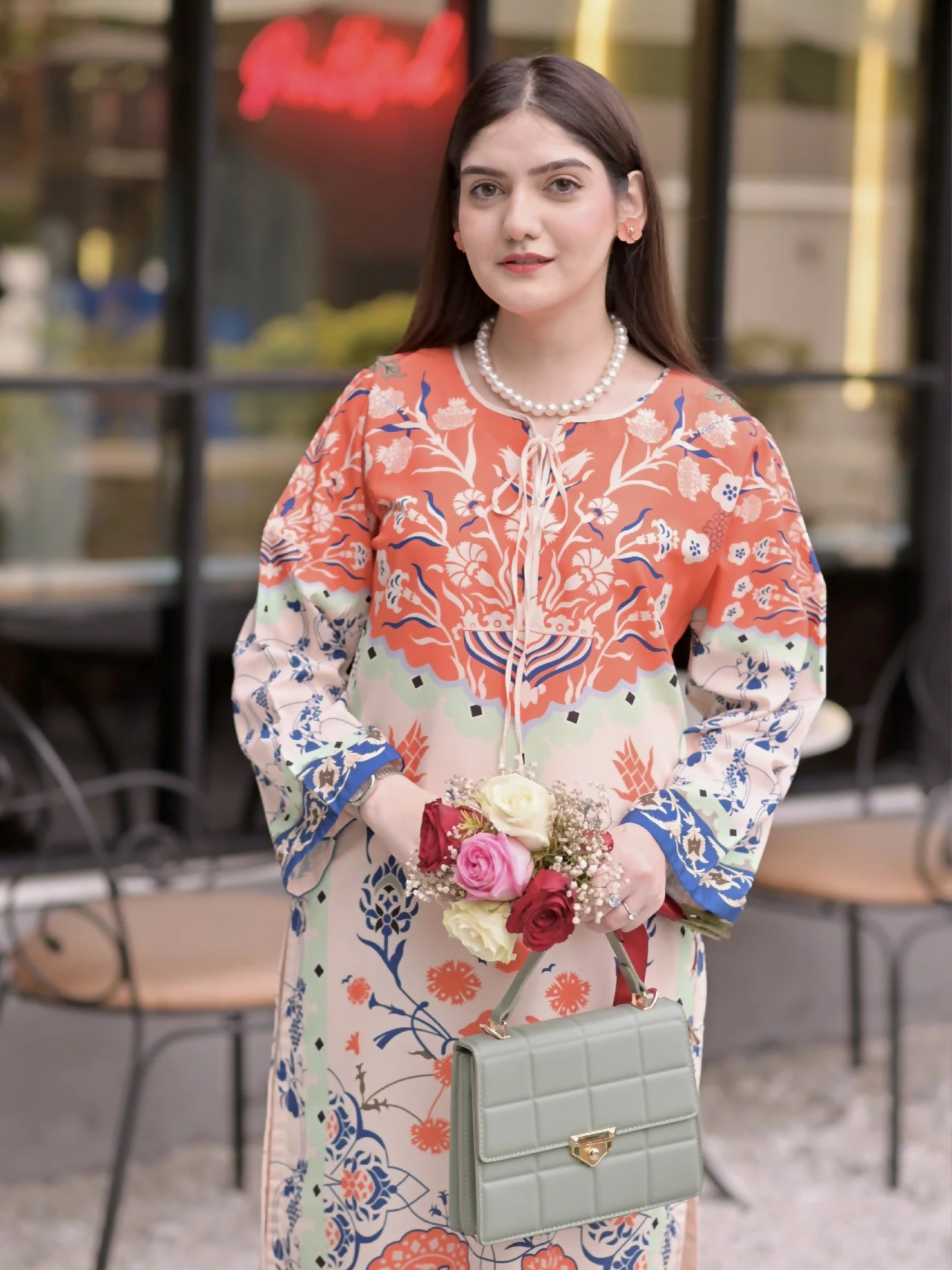 MH Cloth House Poly Lawn Printed Stitched 2-Piece Suit-Rukhsar
