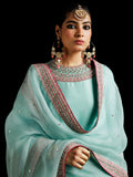 Hussain Rehar Luxury Pret'23 Raw Silk Embellished Stitched 3-Piece Suit-Maya