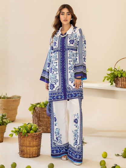 Panache Apparel Crepe De Luxe Crepe Printed Co-Ord Set-Oriel