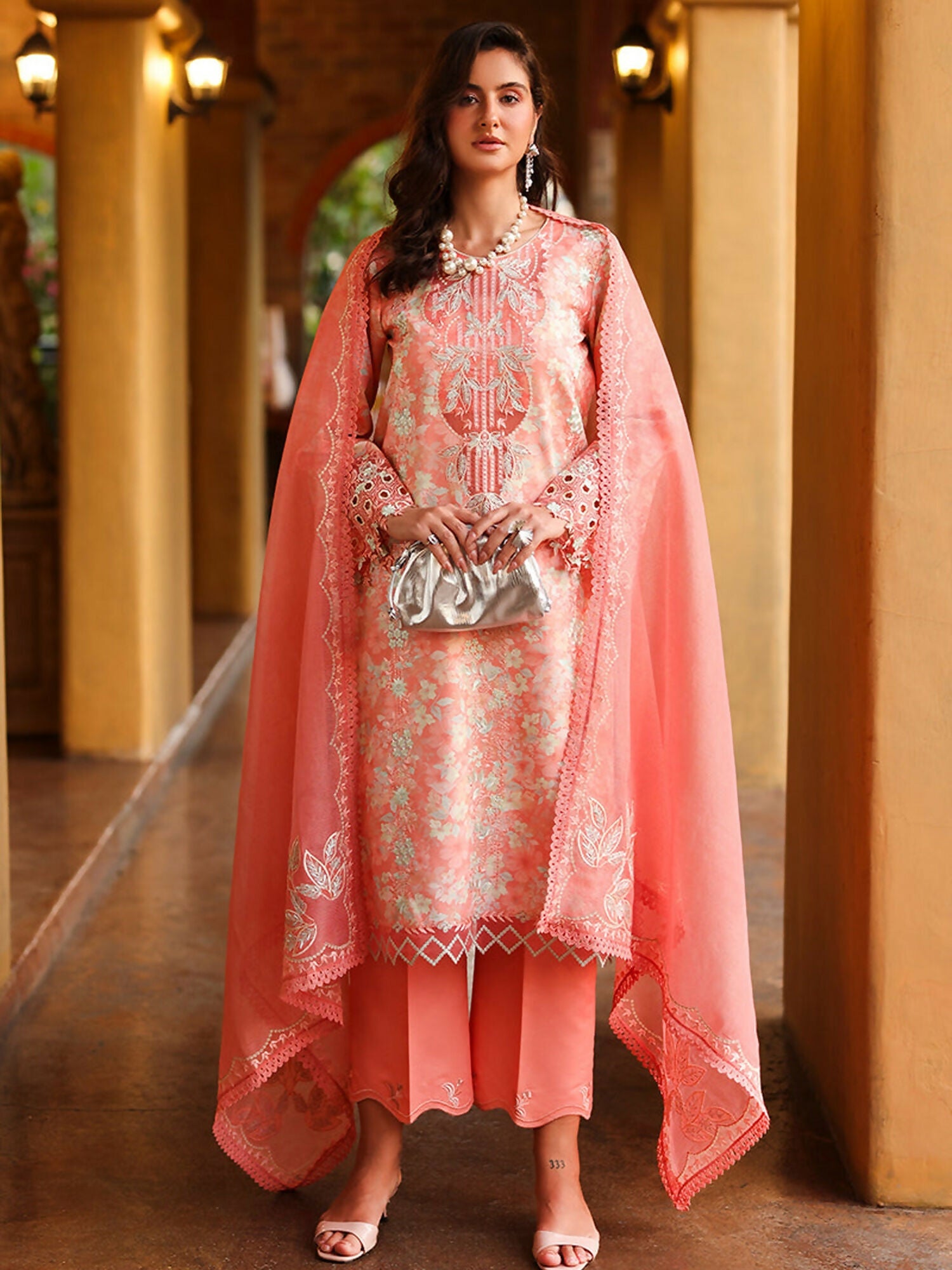 Rang Rasiya Florence Summer Edit'26 Lawn Embroidered Unstitched 3-Piece Suit-Safina