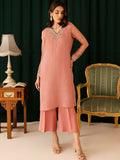 Allure By IH Organza Embellished Stitched 3-Piece Suit-Feriya