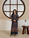 Stylish Collection Amaya Pret Silk Grip Printed Stitched 2-Piece Suit-Morni Black