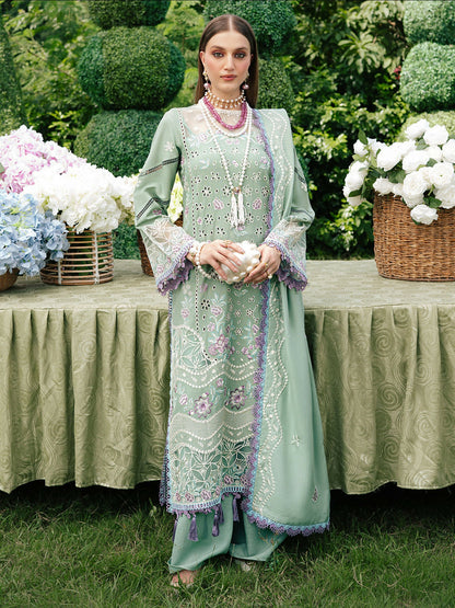 Mahnur Secret Garden Karandi Embroidered Stitched 3-Piece Suit–SG-002