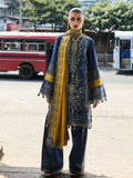 Hussain Rehar Lawn'25 Embroidered Unstitched 3-Piece Suit-Riviera