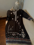 House Of Mahjan Eid Pret I Korean Silk Embroidered Stitched 2-Piece Suit