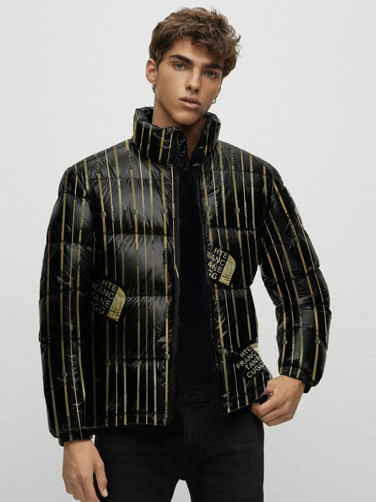 Funky Imported Prestige Gloss Shine Heavy Padded Puffer Jacket for Men – glossy finish, heavy insulation, water repellent, snow repellent, wind blocker, made from 100% micro synthetic polyester.