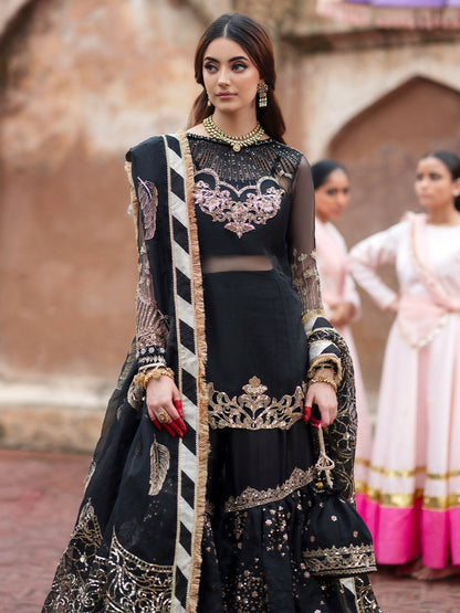 Parishay Ranibagh Luxury Formals Organza Embroidered Stitched 3-Piece Suit-Zariya