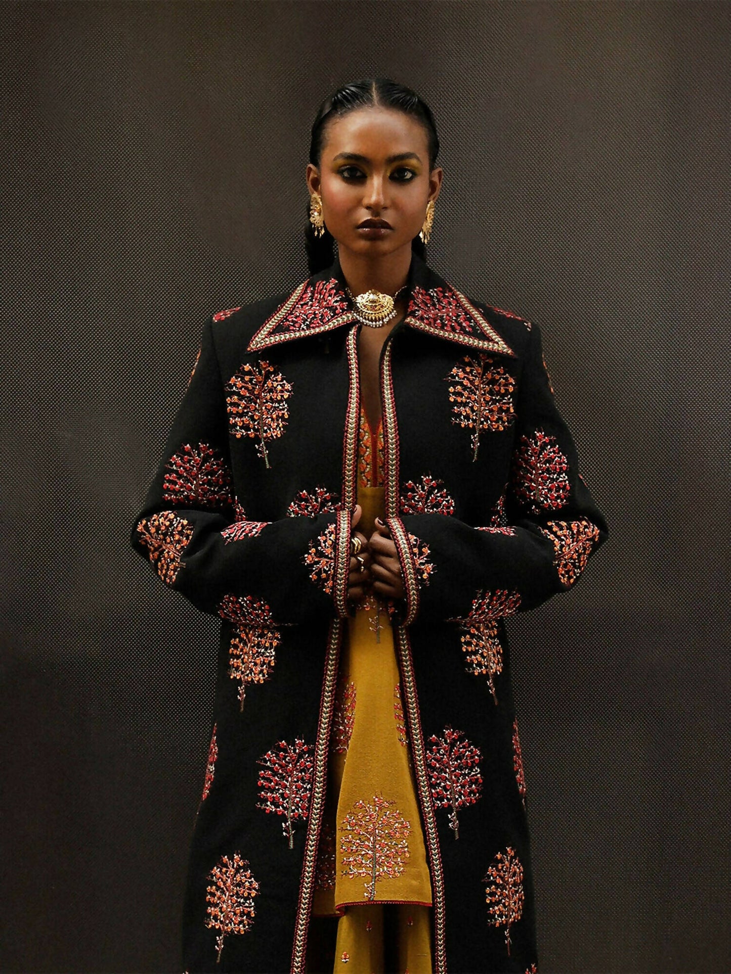Jugnu by Hussain Rehar Womenswear SS 23/24 Karandi Embroidered 2-Piece Suit-SunFlair