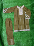 Olive Bin Shaukat Pima Lawn Embroidered Stitched 2-Piece Suit