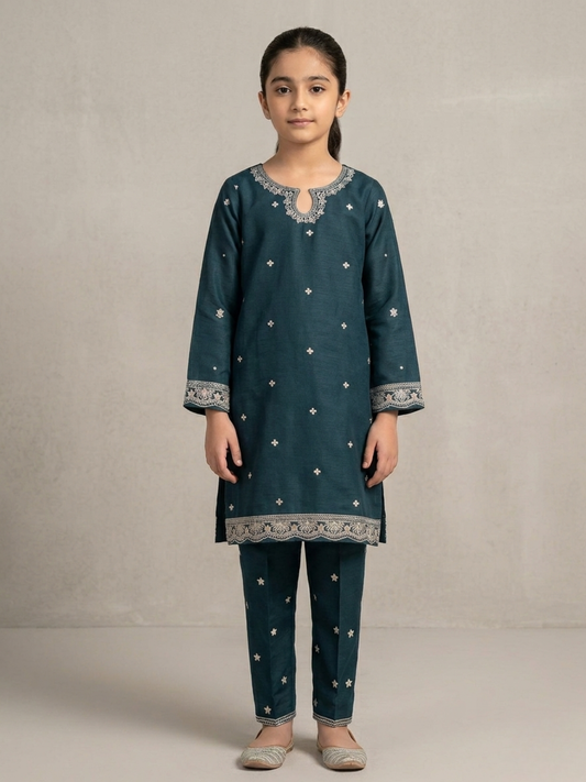Blue Bin Shaukat Pima Lawn Embroidered Stitched 2-Piece Suit