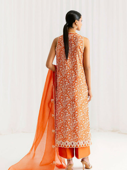 Joolie By Saira Rizwan Silk Embroidered Stitched 3-Piece Suit-Eira-SRSP-25-03