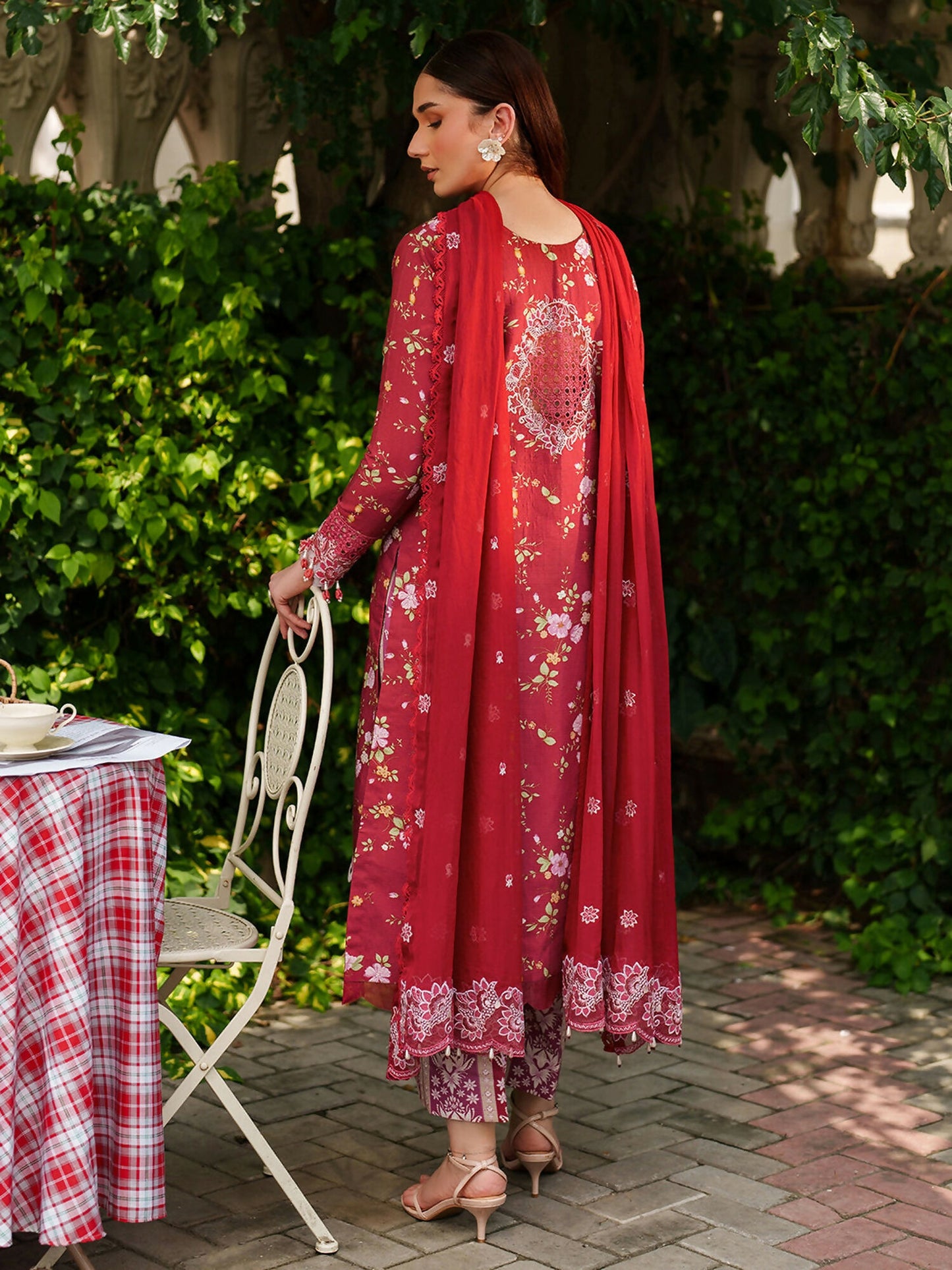 Parishay Ivy Bloom Viscose Embroidered Stitched 3-Piece Suit-IW-02