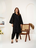 HU Studios Blackout Collection Lawn Embroidered Stitched 2-Piece Suit-Shadow Line