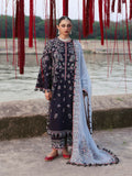 Hussain Rehar Karandi'25 Embroidered Unstitched 3-Piece Suit-Rouge