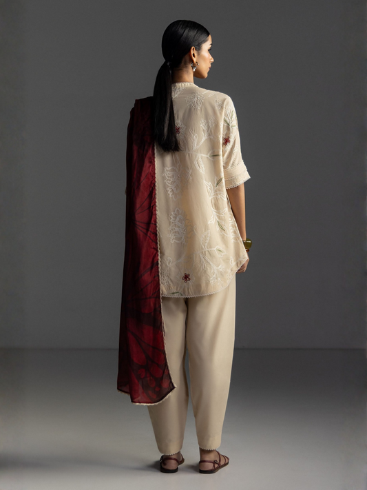 COCO by Zara Shahjahan Lawn'26 Embroidered Unstitched 3-Piece Suit-Isla-4A