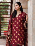Maroon Panache Apparel Noor Mahal Cotton Printed Stitched Suit-Sarmastaan