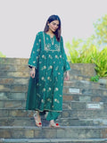 MAK Fashion Lawn Embroidered Stitched 2 Piece Suit-Minah