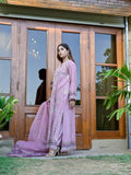 Farooq Hameed Studio Korean Raw Silk Embroidered Stitched 3-Piece Suit-Rhea