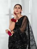 Imran Aftab Lux Winter Wedding Organza Embroidered Unstitched Saree-IASC-25