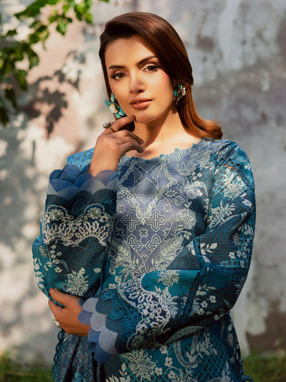 Parishay Rang e Sarma Khaddar Embroidered Stitched 3-Piece Suit-SAR-01