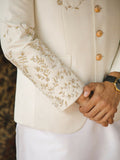 Gem Garments The Sartorial Edit Raw Silk Embellished Prince Coat-Arash