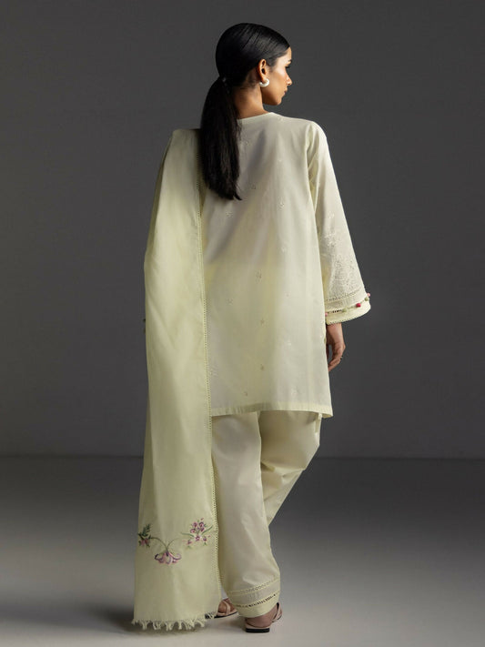 COCO by Zara Shahjahan Lawn'26 Embroidered Unstitched 3-Piece Suit-Liora-8B