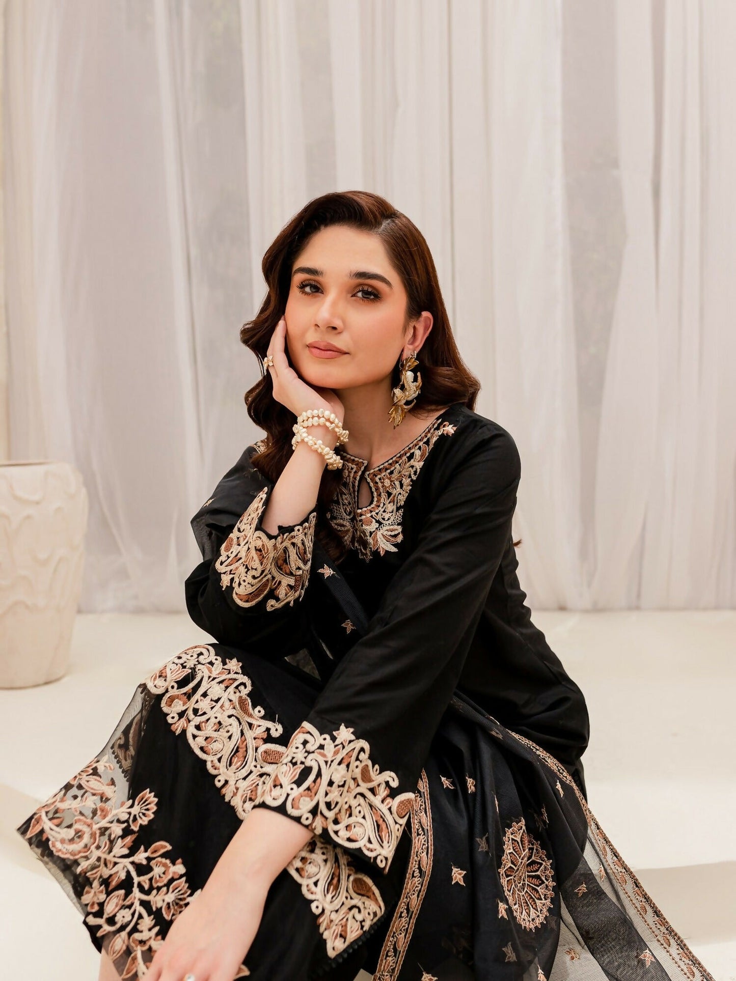 Panache Apparel Lawn Embroidered Stitched 2-Piece Suit-Coco