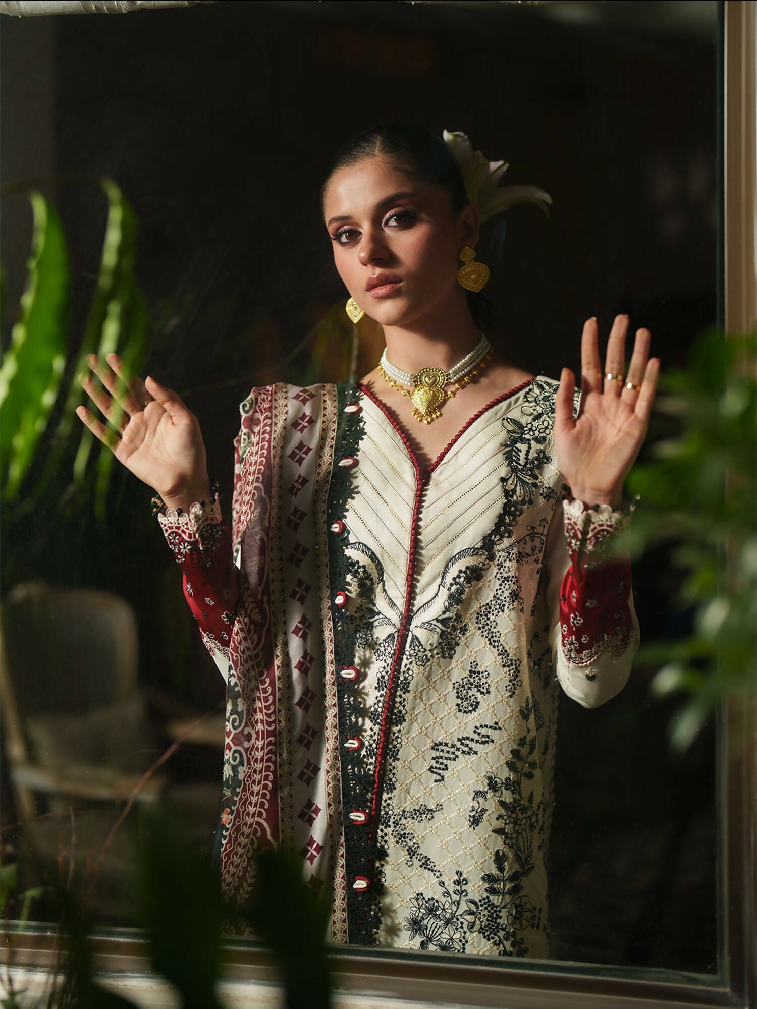 Binilyas Heritage Dore Summer'26 Lawn Embroidered Stitched 3-Piece Suit-171-A