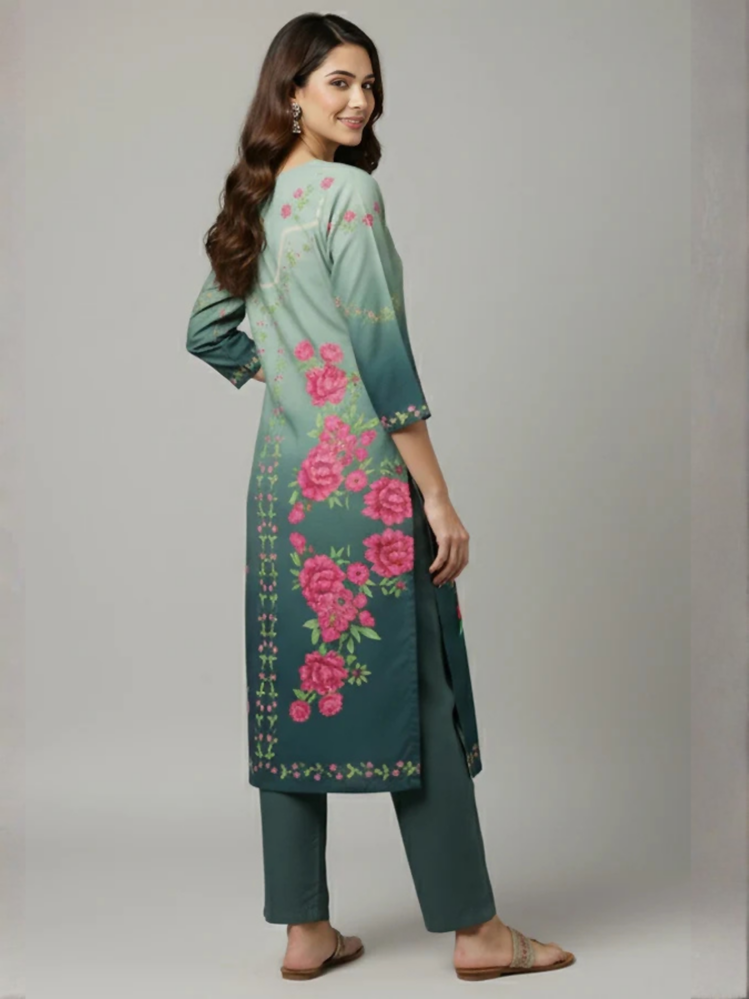MH Cloth House Soft Khaddar Printed Stitched 2-Piece Suit-Sabeen