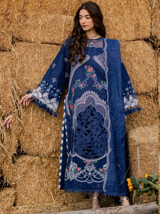 Parishay Summer Queen Vol 2 Lawn Embroidered Unstitched 3-Piece Suit-SQU-01