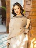 Panache Apparel Fiona SS'25 Dobby Lawn Printed Stitched Suit-Dune