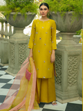 Allure By IH Raw Silk Embellished Stitched 3-Piece Suit-Sublime