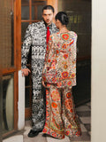 Hussain Rehar Pay Day Vol IV Silk Printed Stitched 2-Piece Suit-Domino